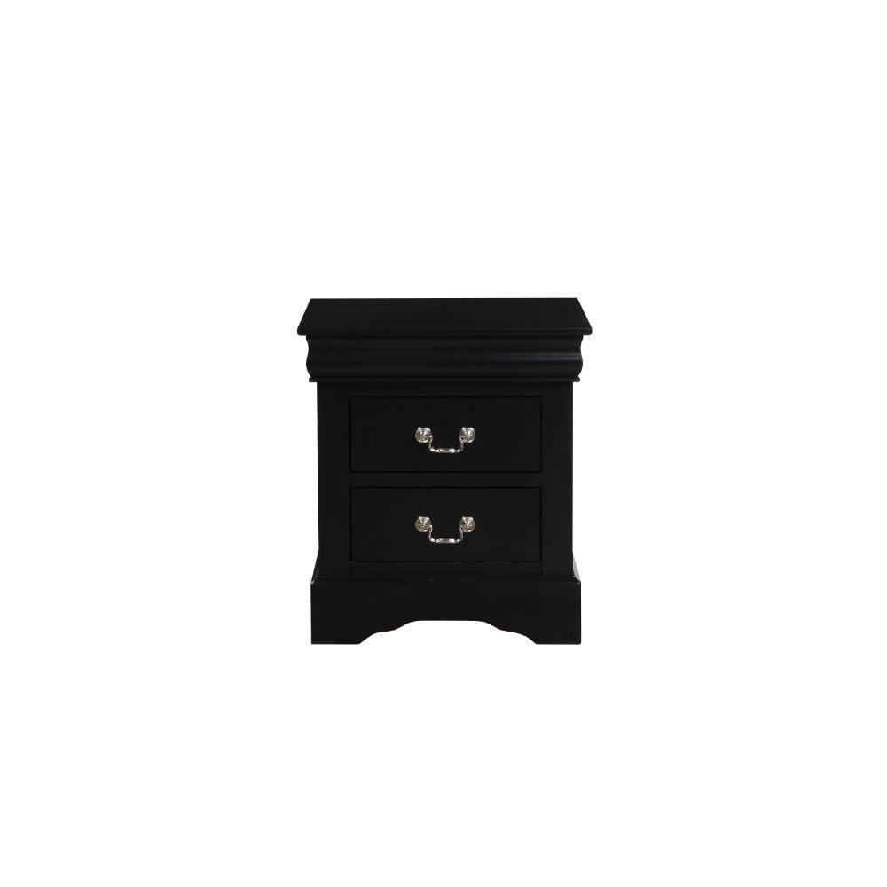 ACME Louis Philippe III Nightstand, Black FredCo