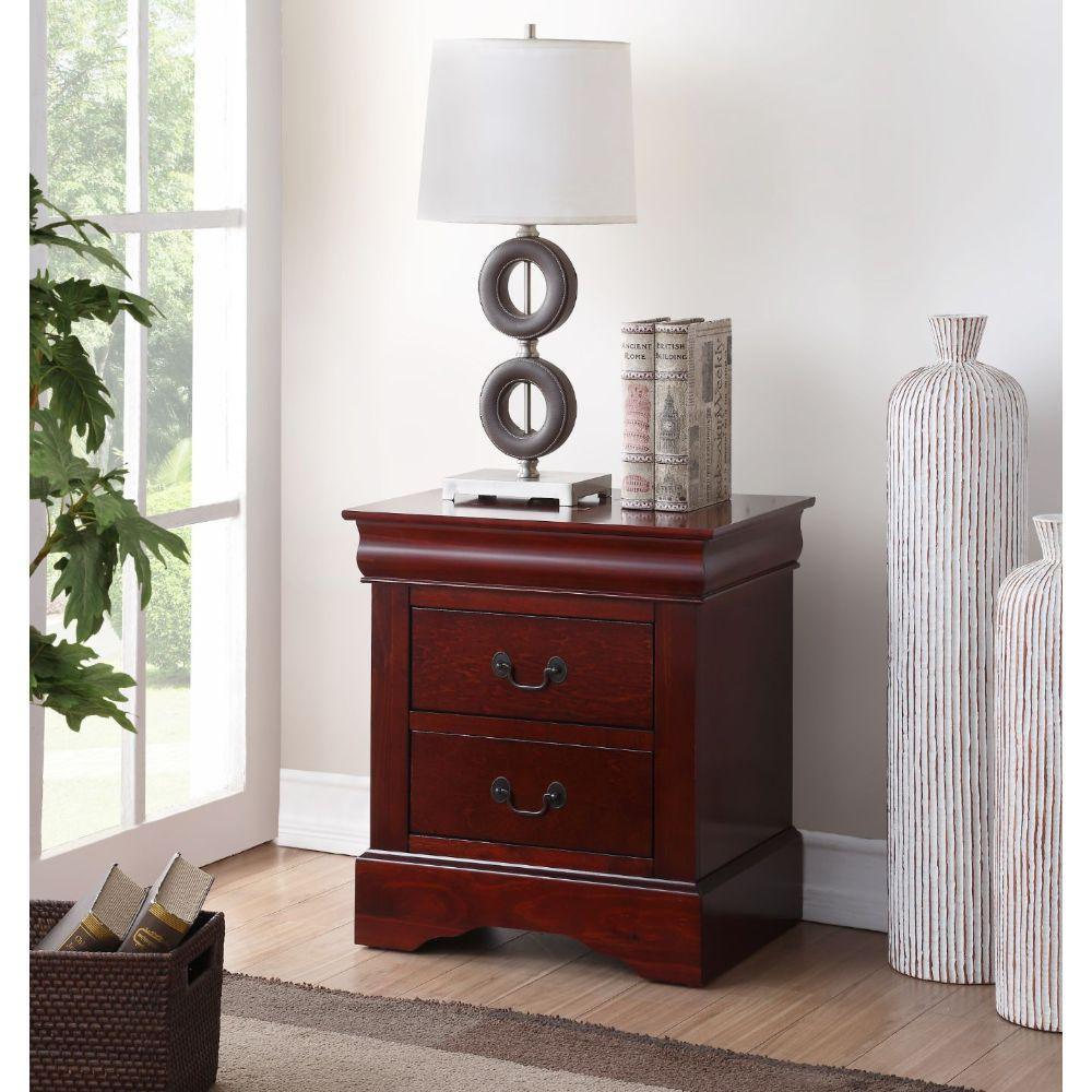 ACME Louis Philippe III Nightstand, Cherry FredCo