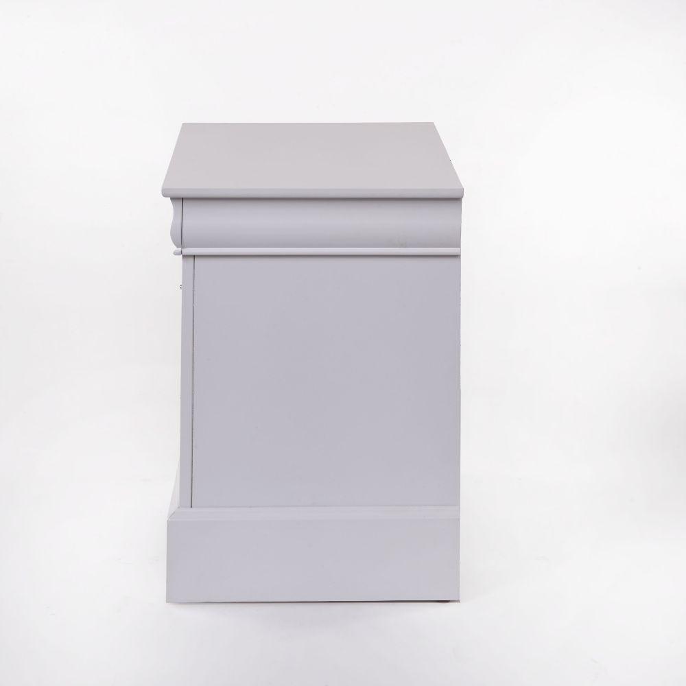 ACME Louis Philippe III Nightstand, White FredCo