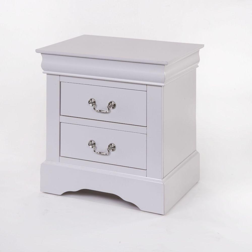 ACME Louis Philippe III Nightstand, White FredCo