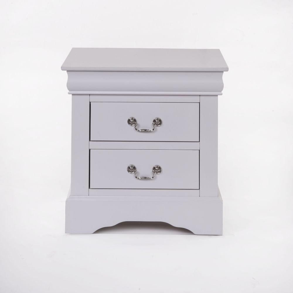 ACME Louis Philippe III Nightstand, White FredCo
