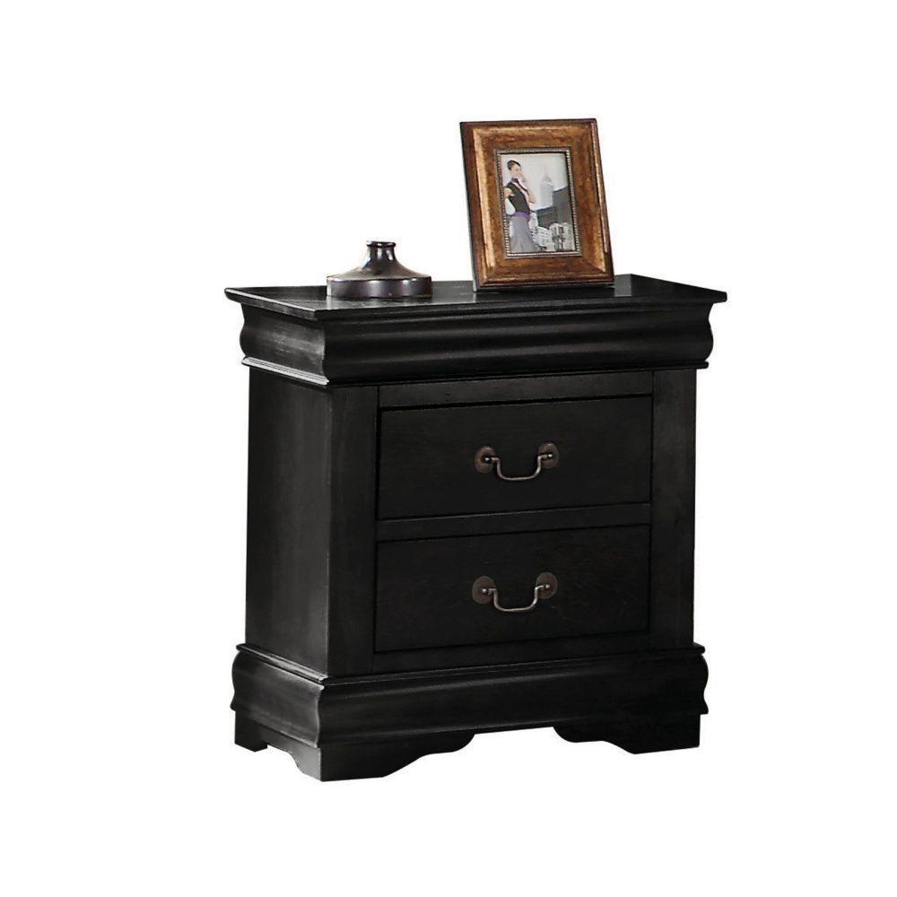 ACME Louis Philippe Nightstand, Black FredCo