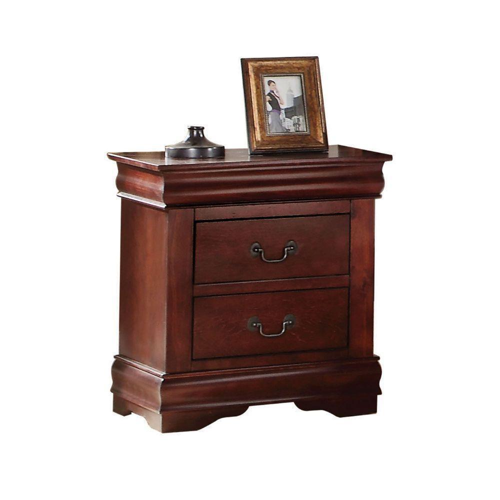 ACME Louis Philippe Nightstand, Cherry FredCo