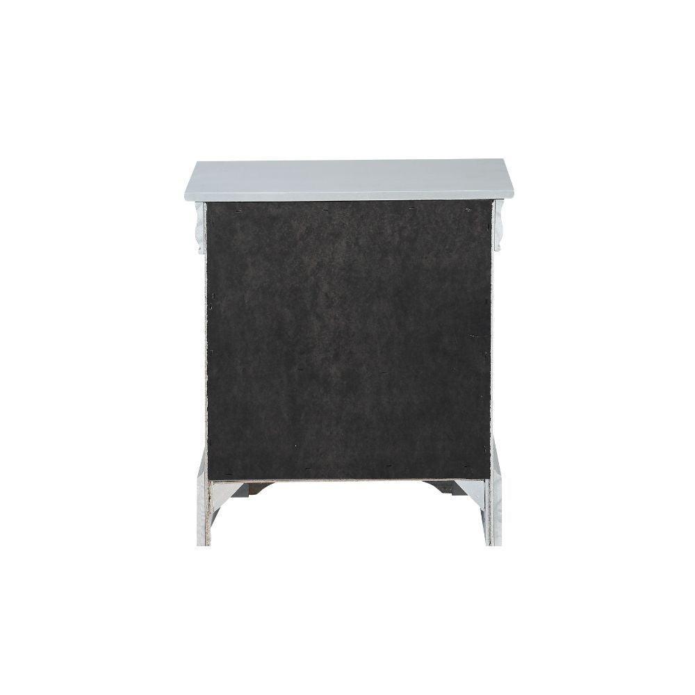 ACME Louis Philippe Nightstand, Platinum FredCo