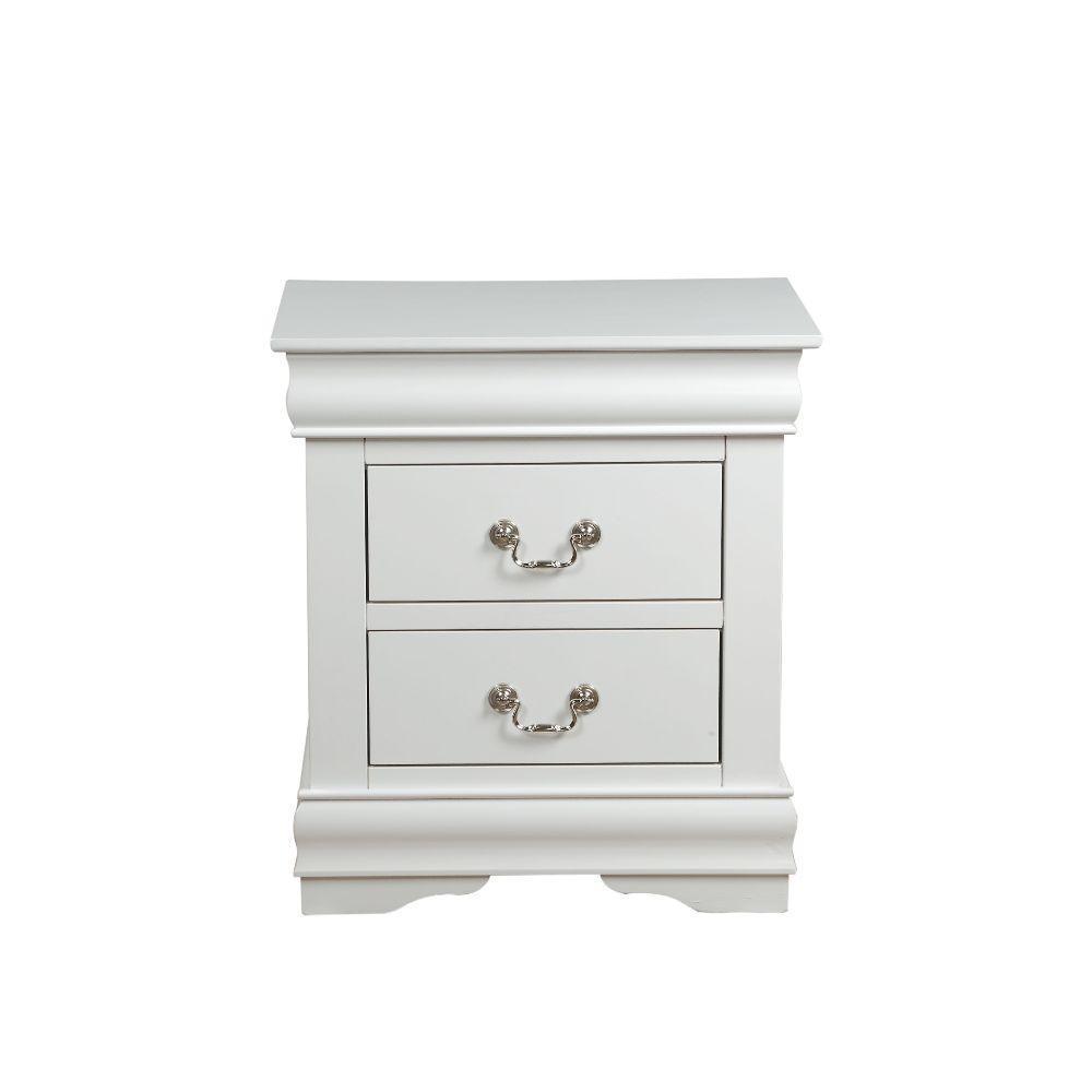 ACME Louis Philippe Nightstand, White FredCo