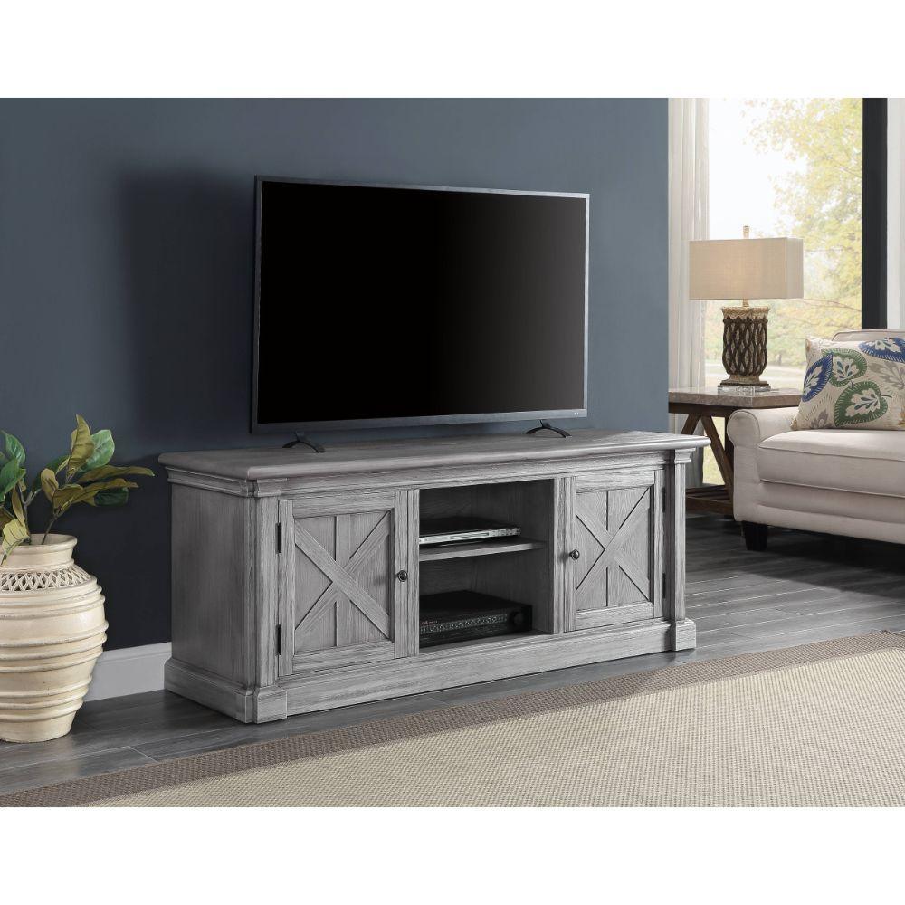 ACME Lucinda TV Stand, Gray Oak FredCo