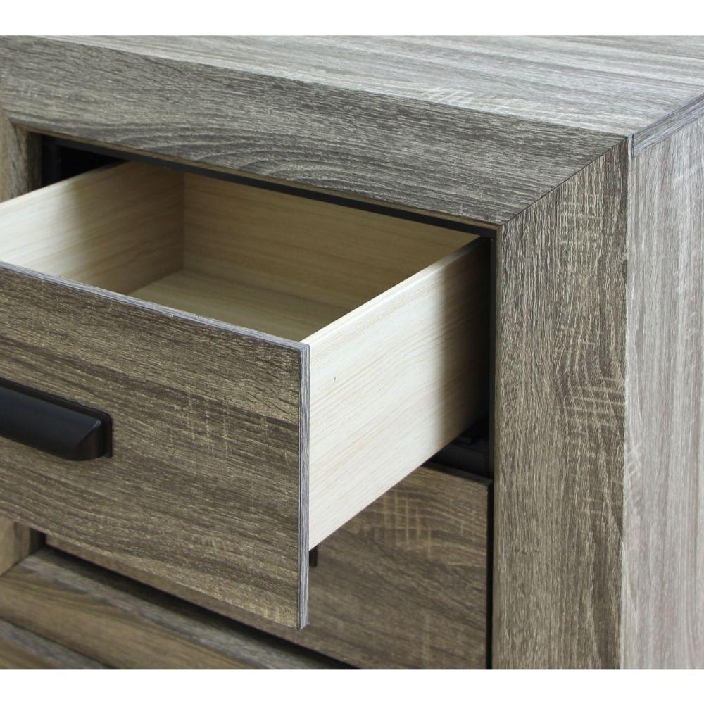 ACME Lyndon Nightstand, Weathered Gray Grain FredCo