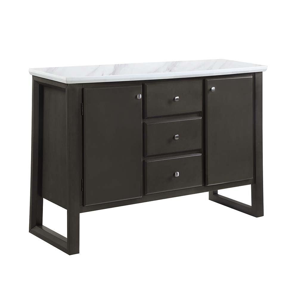 ACME Madan Server, Gray Oak Finish FredCo