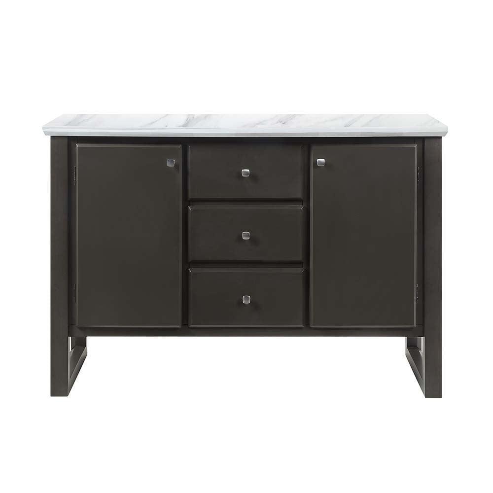 ACME Madan Server, Gray Oak Finish FredCo