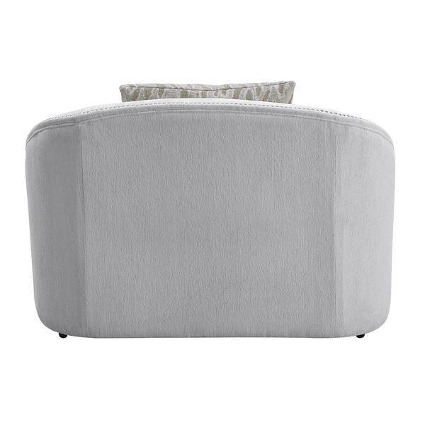 ACME Mahler Chair 2 Pillows, Beige Linen FredCo