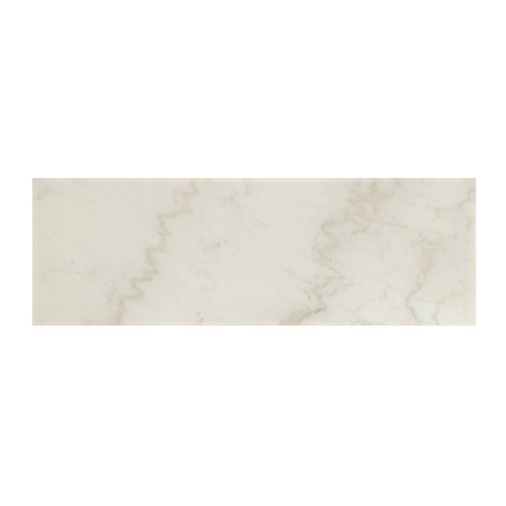 ACME Merel Server, White Marble & Gray Oak FredCo