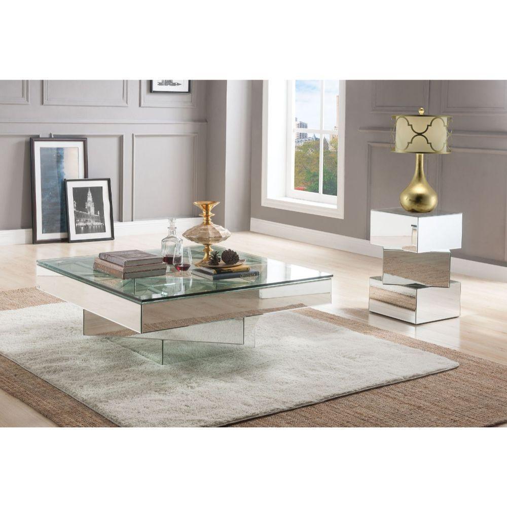 ACME Meria Coffee Table, Mirrored FredCo