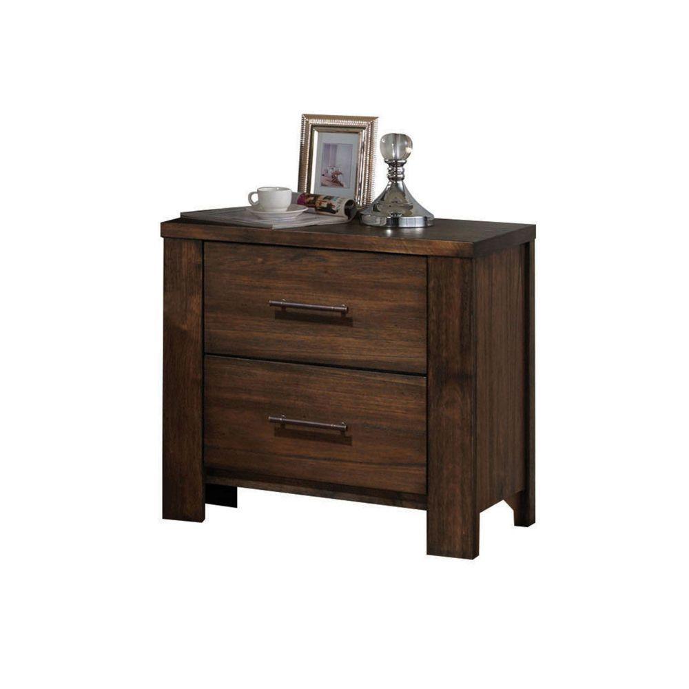 ACME Merrilee Nightstand, Oak FredCo