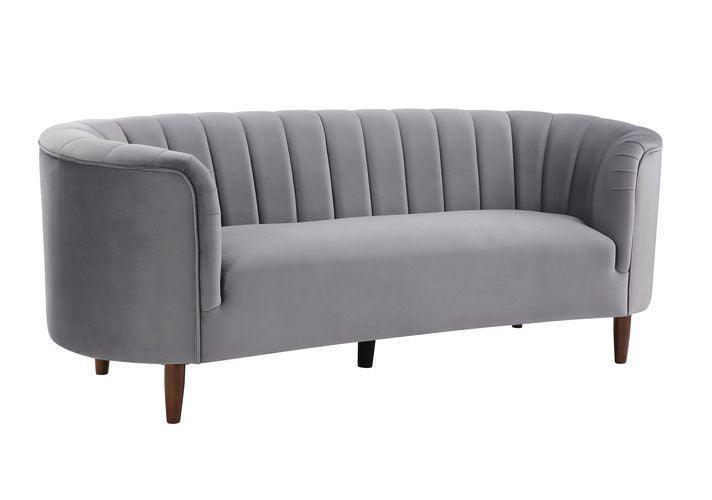 ACME Millephri Sofa , Gray Velvet FredCo