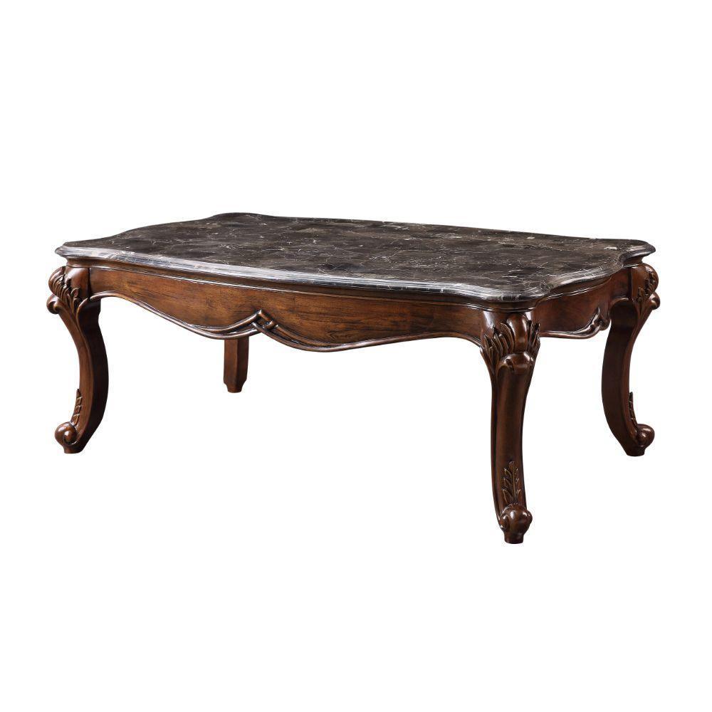 ACME Miyeon Coffee Table, Marble & Cherry FredCo