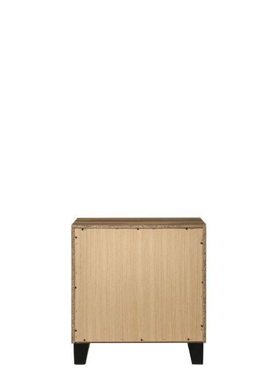 ACME Morales Nightstand, Rustic Oak Finish FredCo