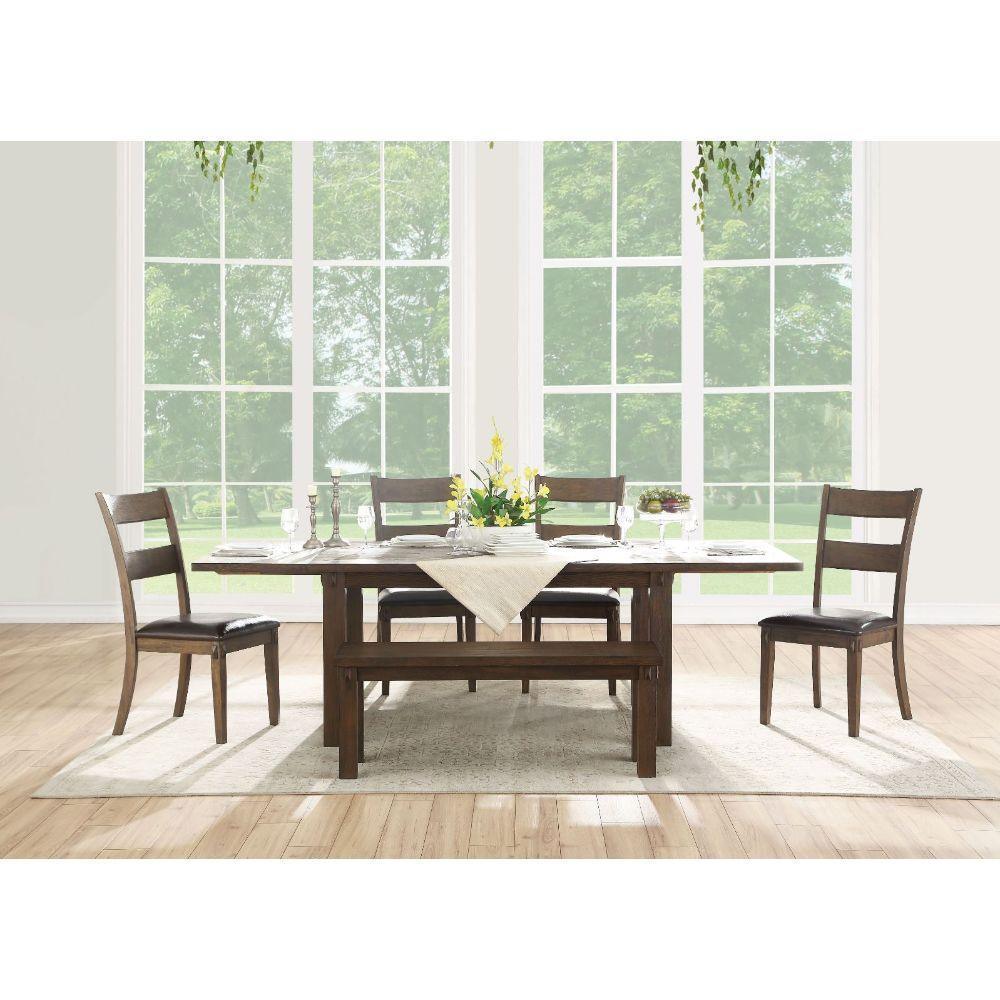 ACME Nabirye Dining Table, Dark Oak FredCo