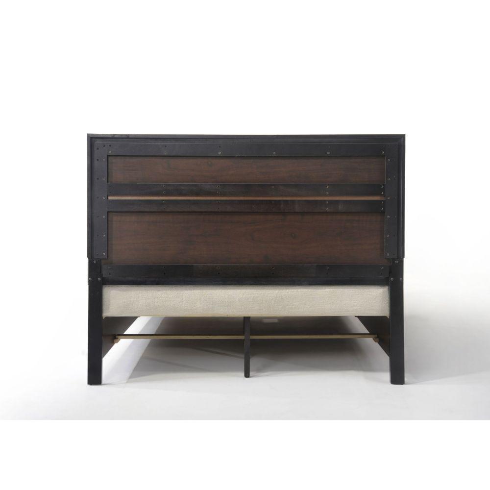 ACME Naima Queen Bed w/Storage, Black 25900Q FredCo
