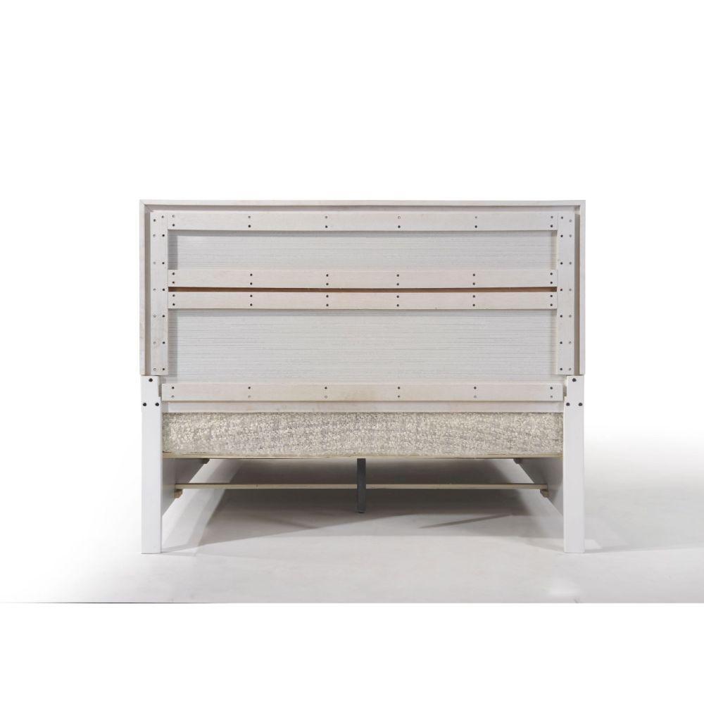 ACME Naima Queen Bed w/Storage, White 25770Q FredCo