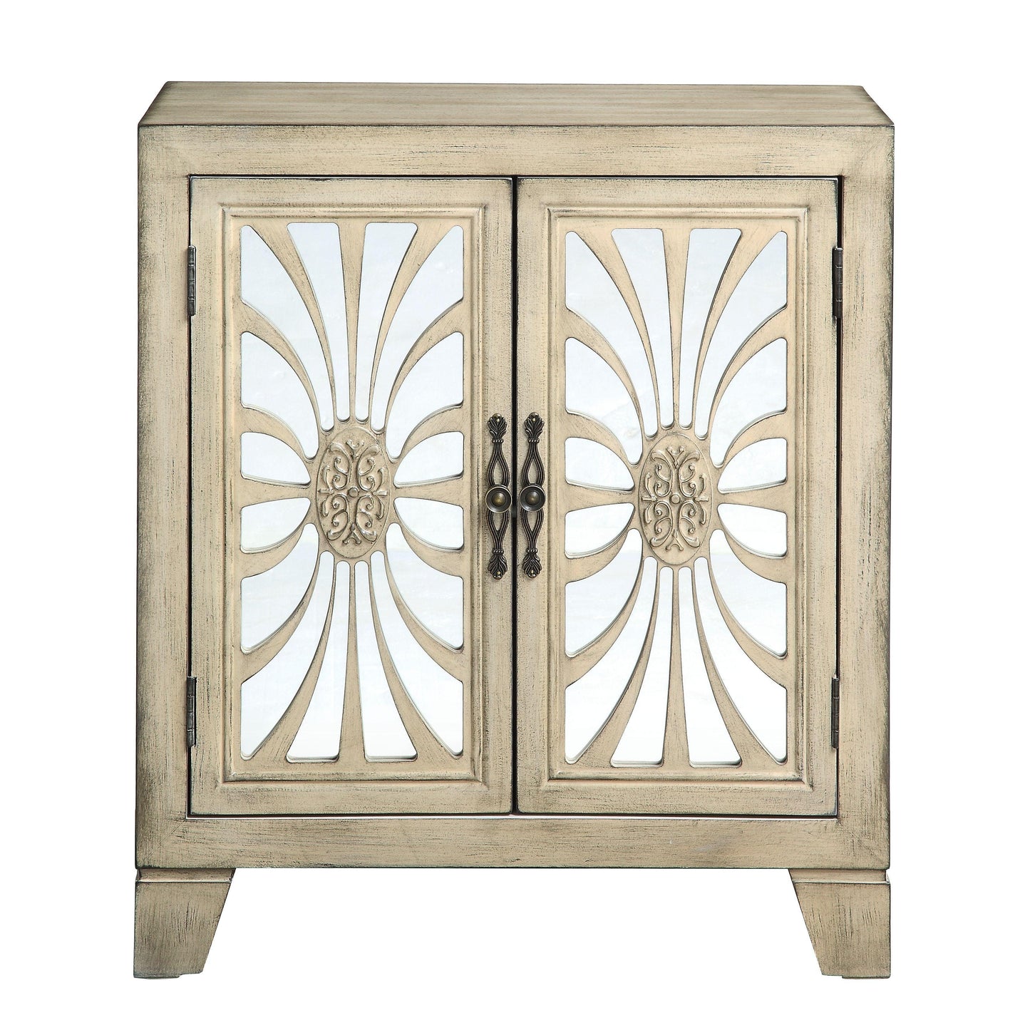 ACME Nalani Console Table, Antique White FredCo