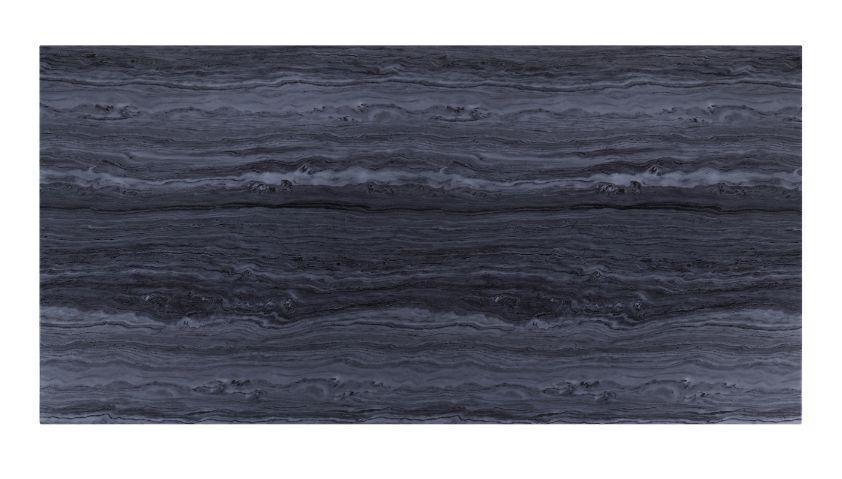 ACME Nasir Dining Table, Gray Printed Faux Marble & Mirrored Silver Finish FredCo