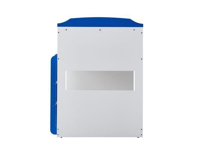 ACME Neptune Twin/Twin Bunk Bed w/Storage Shelves, Sky Blue Finish FredCo