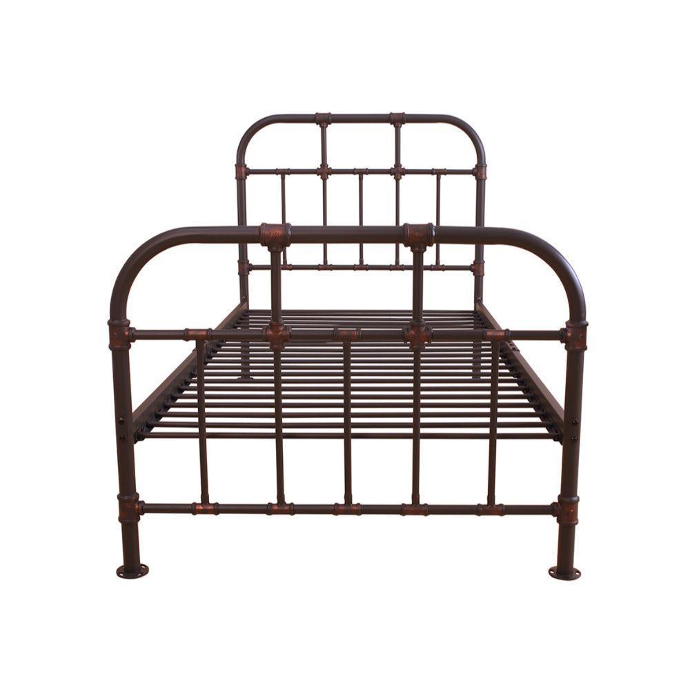 ACME Nicipolis Twin Bed, Sandy Gray FredCo