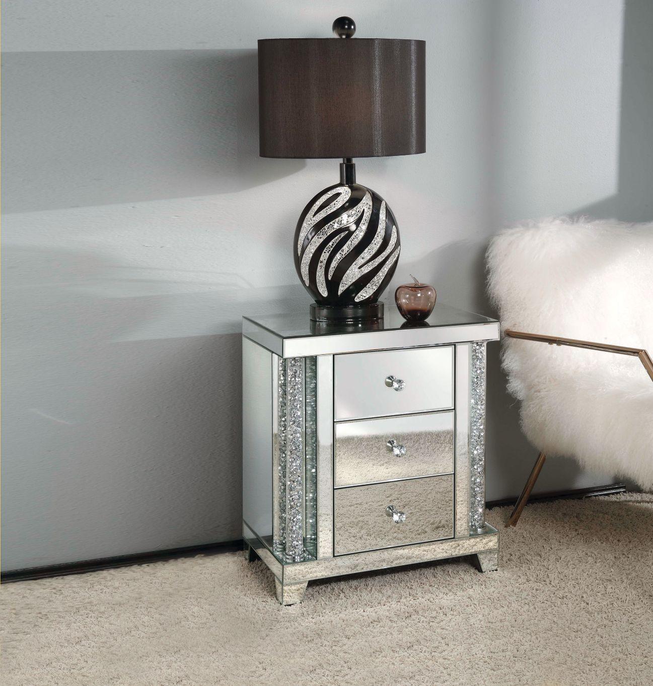 ACME Noralie Accent Table, Mirrored FredCo