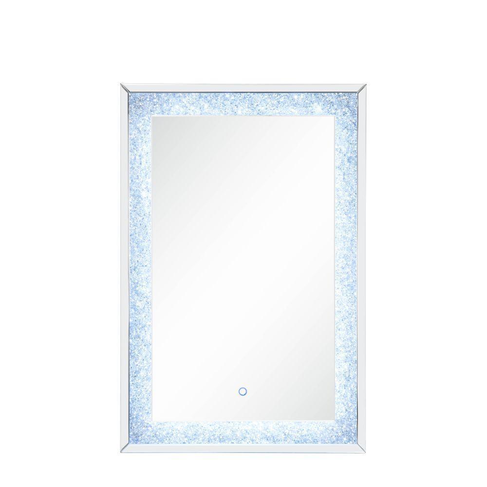 ACME Noralie Wall Decor w/LED, Mirrored & Faux Diamonds FredCo