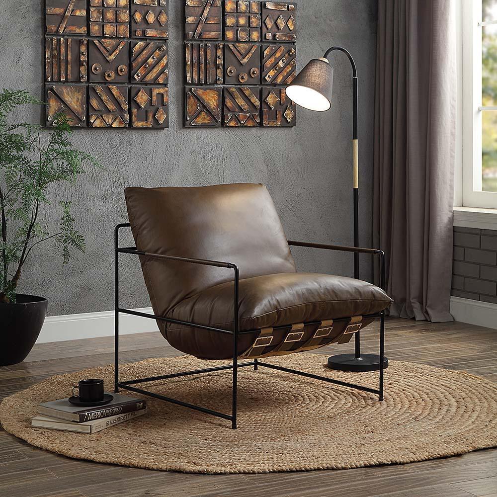 ACME Oralia Accent Chair, Saturn Top Grain Leather FredCo