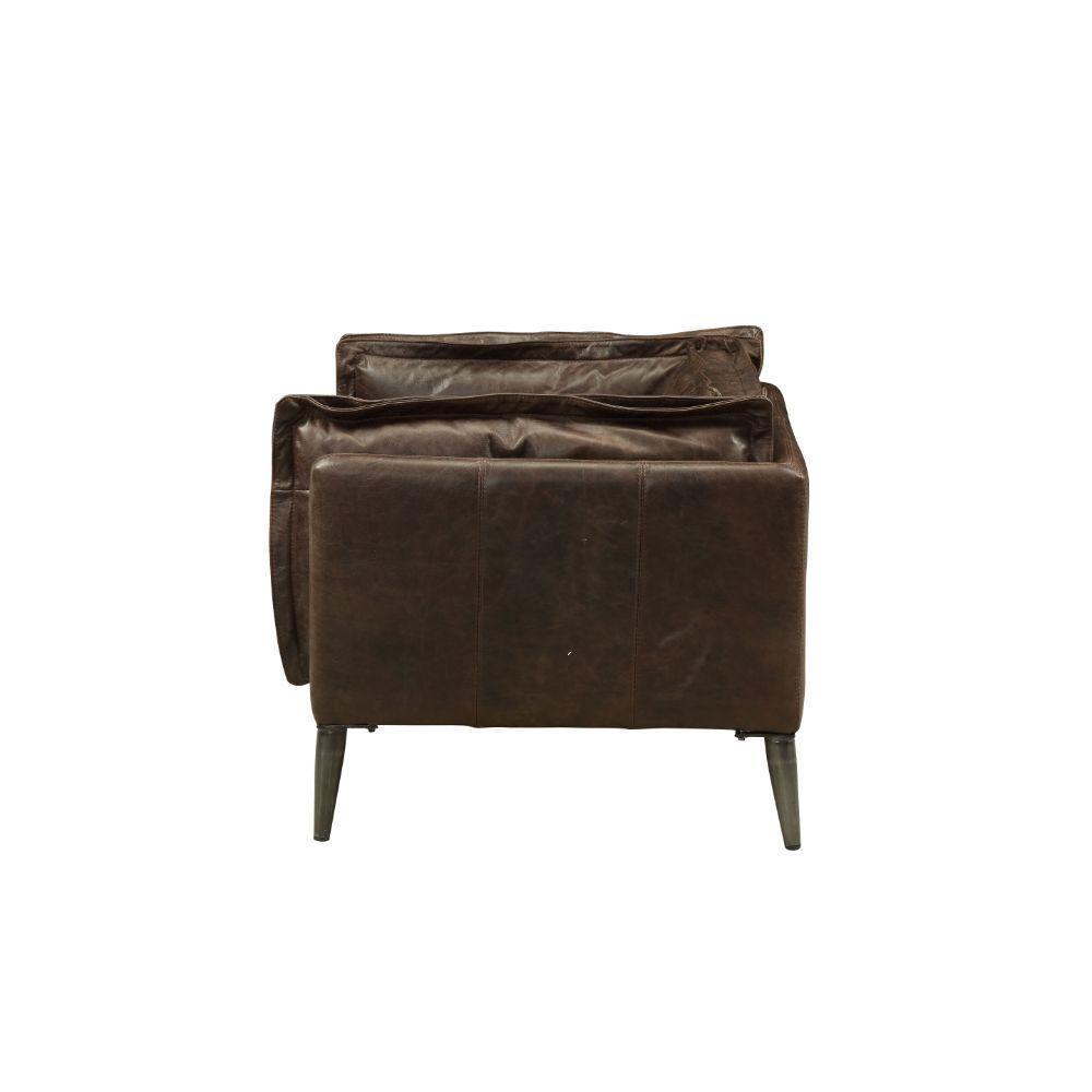 ACME Porchester Chair, Distress Chocolate Top Grain Leather FredCo