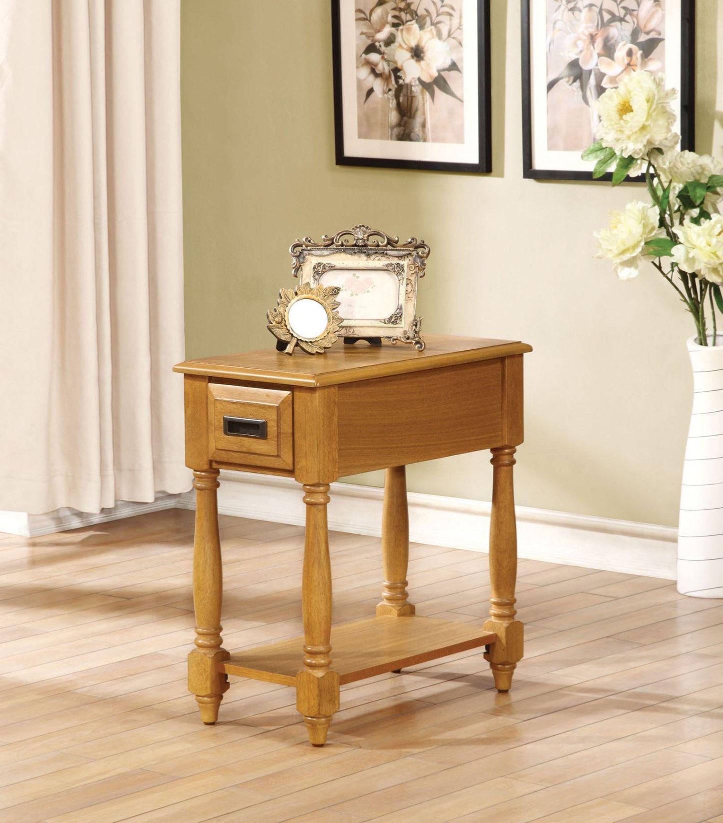 ACME Qrabard Side Table, Light Oak FredCo