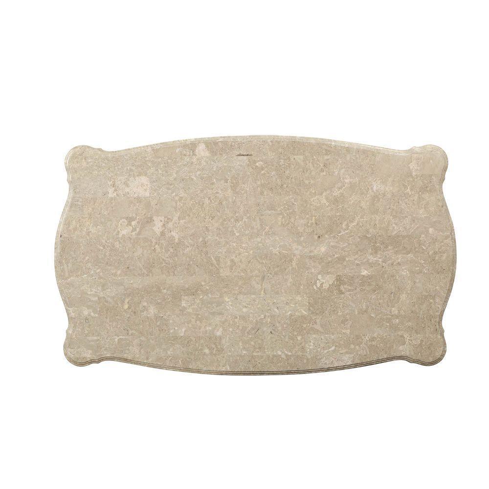 ACME Ranita Coffee Table, Marble & Champagne FredCo