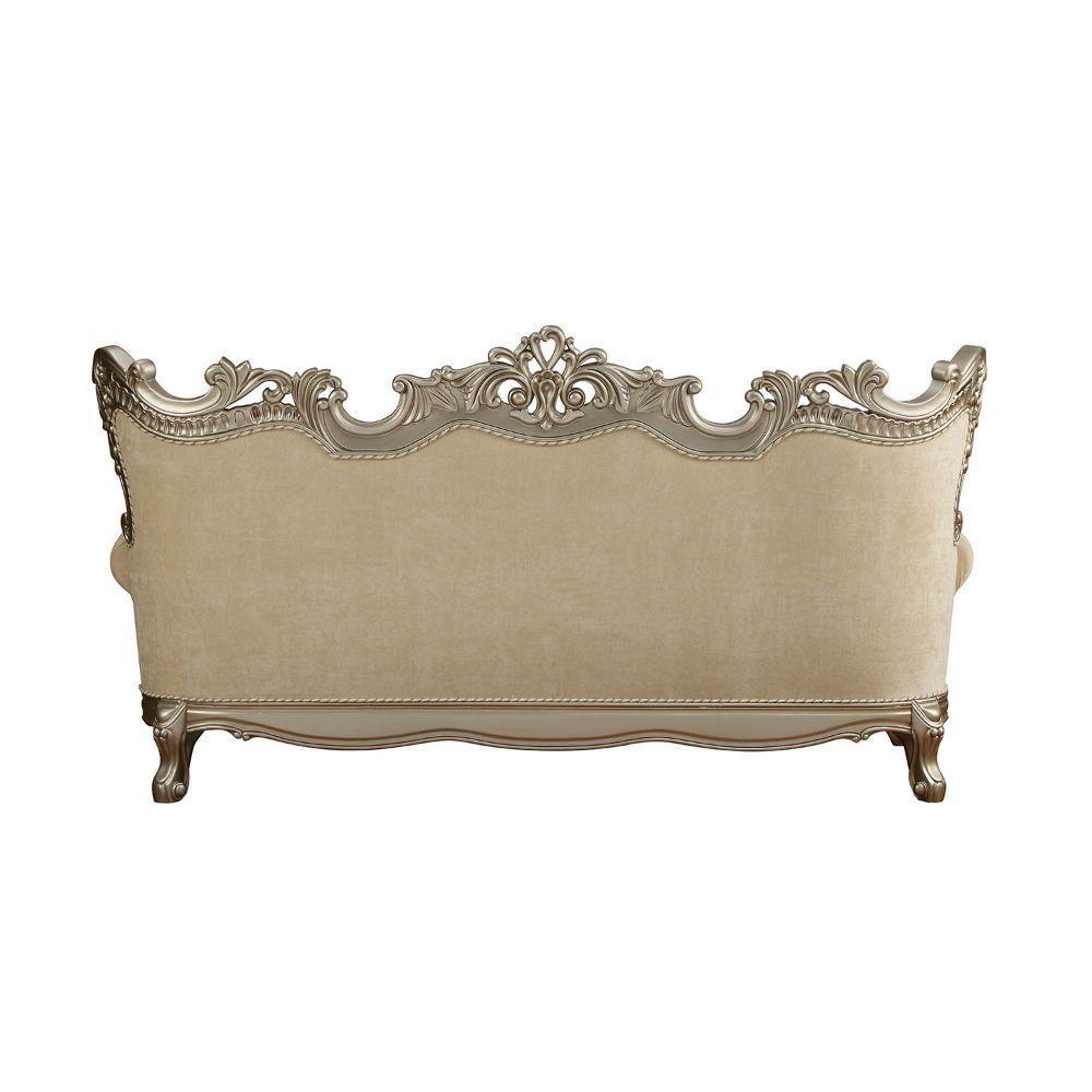 ACME Ranita Sofa w/7 Pillows, Fabric & Champagne 51040 FredCo