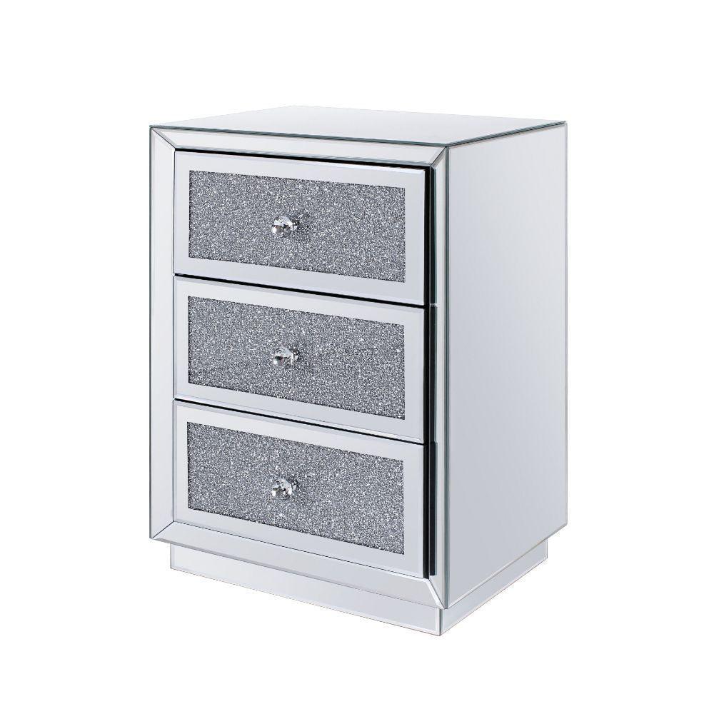 ACME Rekha Accent Table, Mirrored FredCo