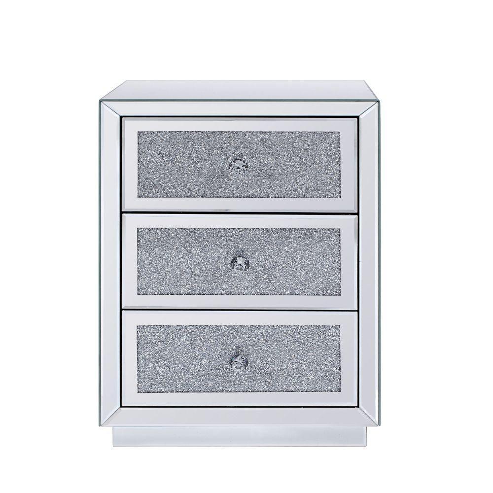 ACME Rekha Accent Table, Mirrored FredCo