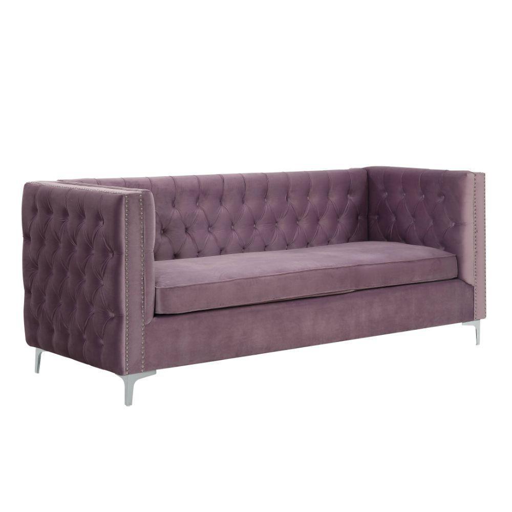 ACME Rhett Sectional Sofa, Purple Velvet FredCo