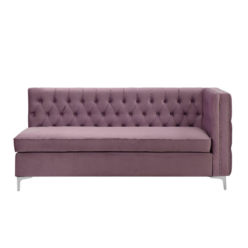 ACME Rhett Sectional Sofa, Purple Velvet FredCo
