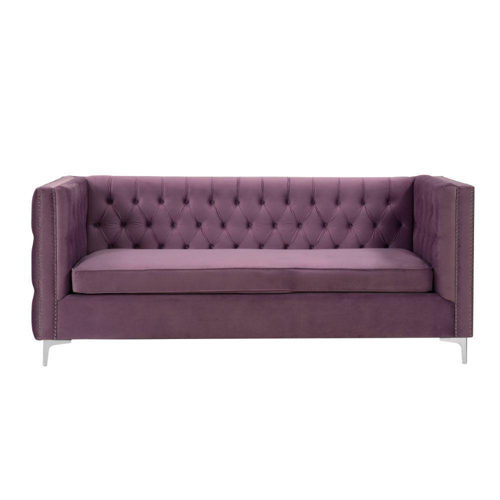 ACME Rhett Sectional Sofa, Purple Velvet FredCo