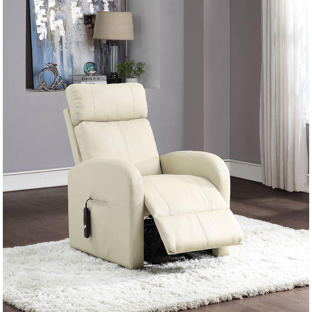 ACME Ricardo Recliner w/Power Lift, Beige PU FredCo