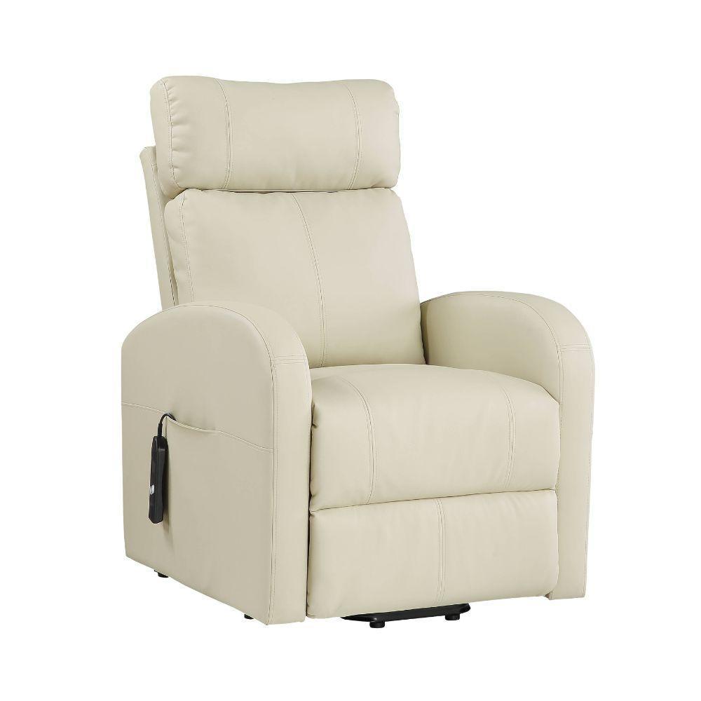 ACME Ricardo Recliner w/Power Lift, Beige PU FredCo