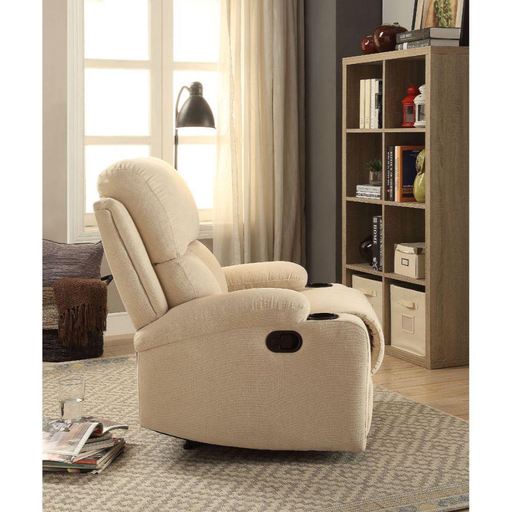 ACME Rosia Recliner, Beige Velvet FredCo