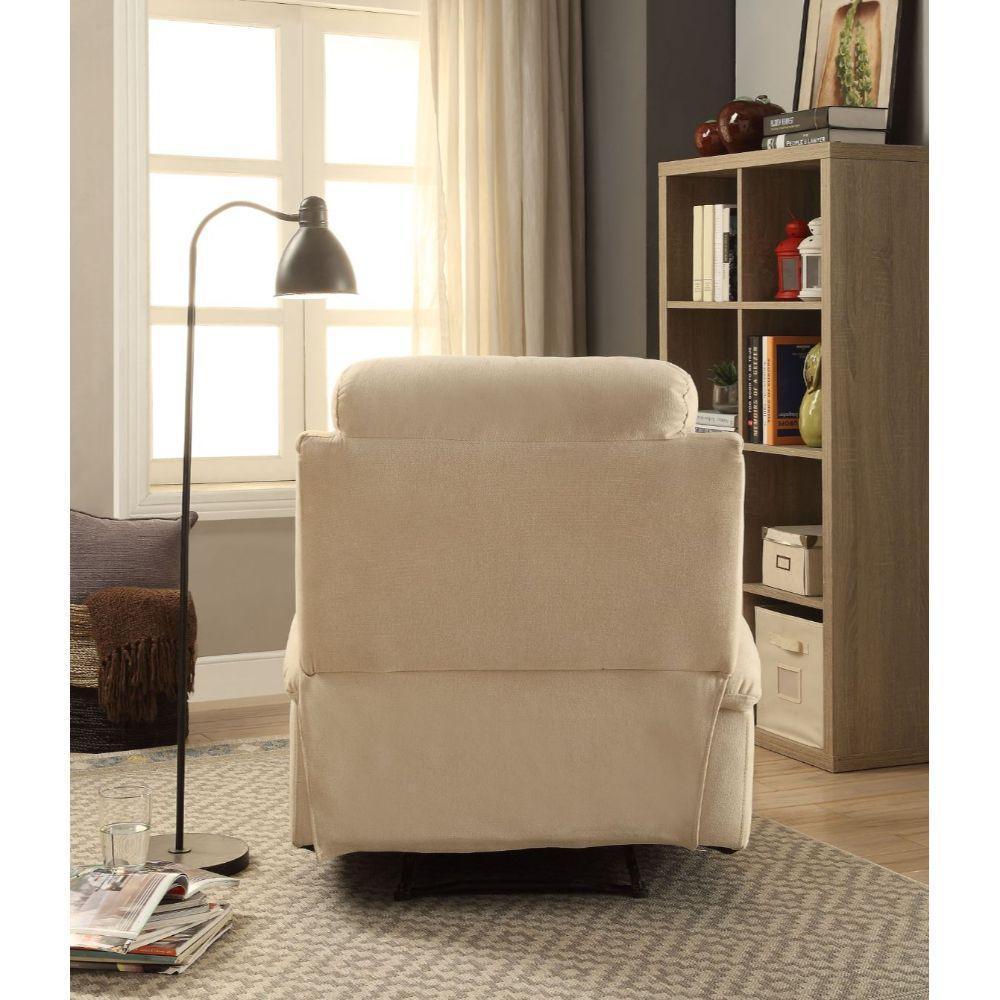ACME Rosia Recliner, Beige Velvet FredCo