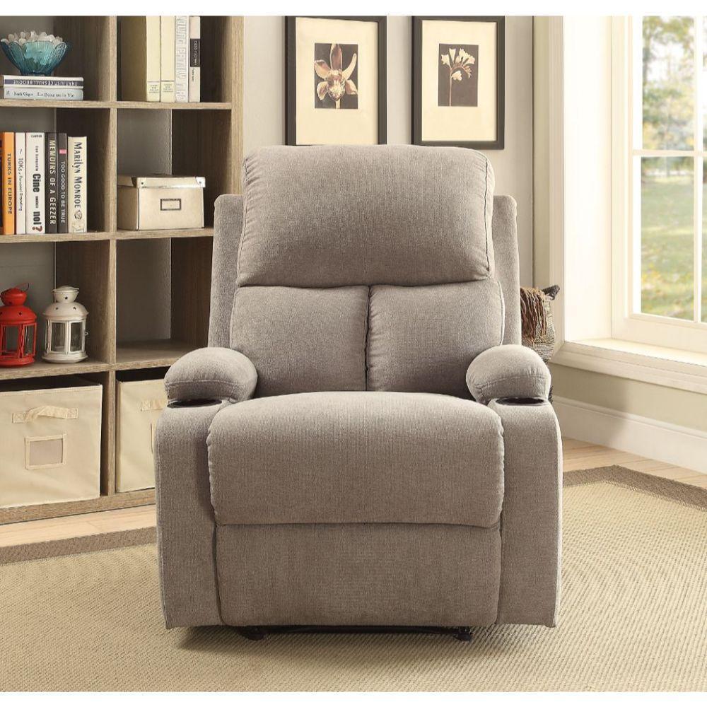 ACME Rosia Recliner, Gray Velvet FredCo