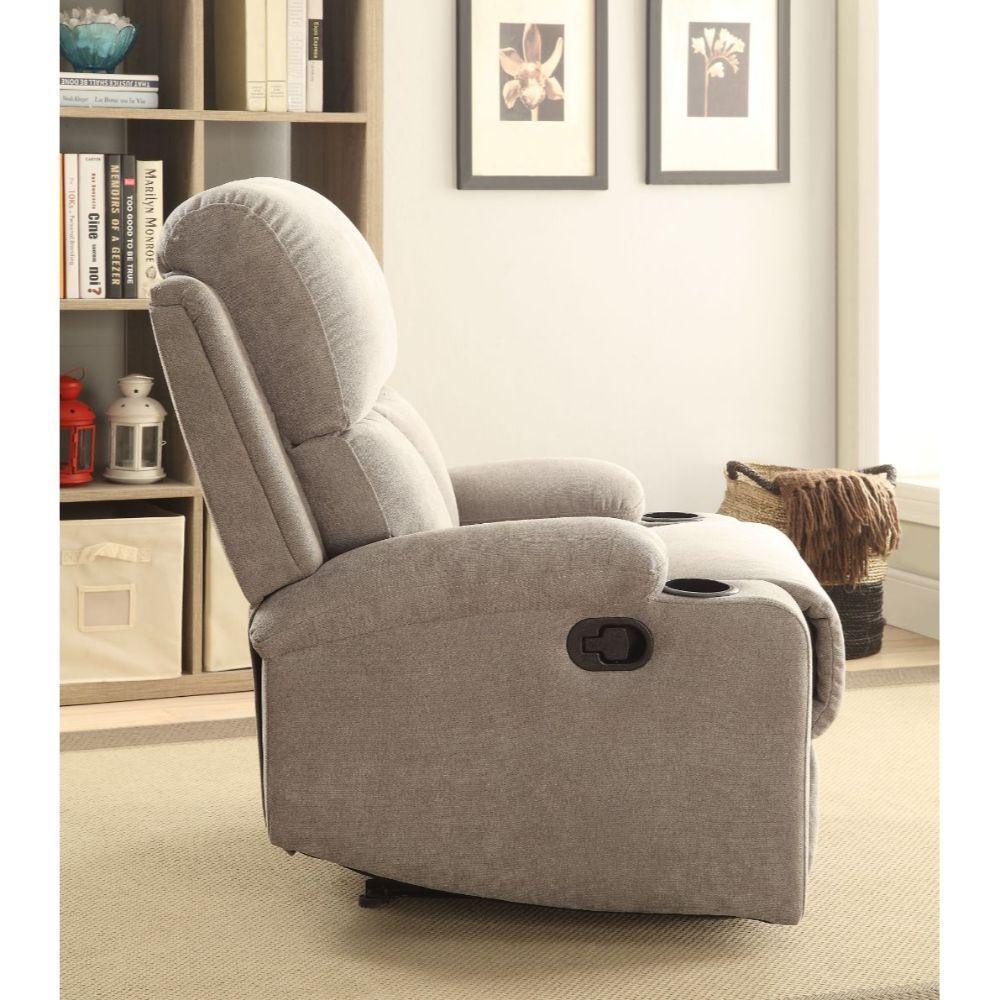 ACME Rosia Recliner, Gray Velvet FredCo