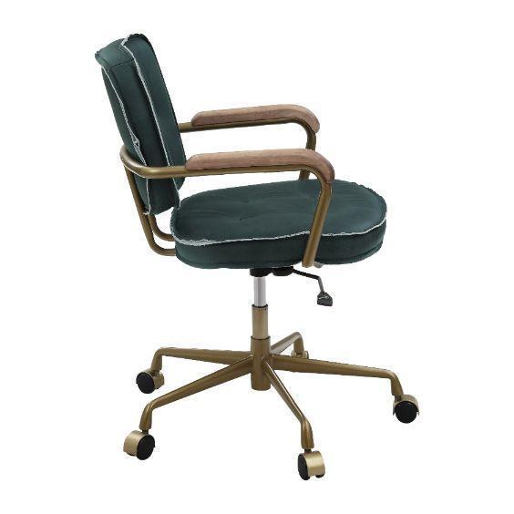 ACME Siecross Office Chair, Emerald Green Leather FredCo