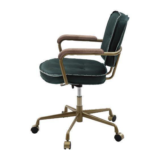 ACME Siecross Office Chair, Emerald Green Leather FredCo