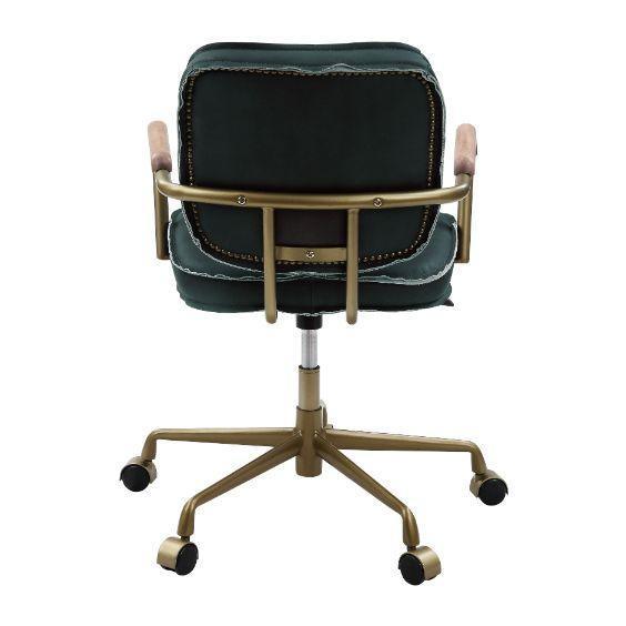 ACME Siecross Office Chair, Emerald Green Leather FredCo