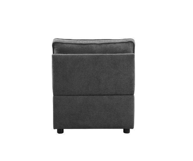 ACME Silvester Modular Armless Chair, Gray Fabric FredCo