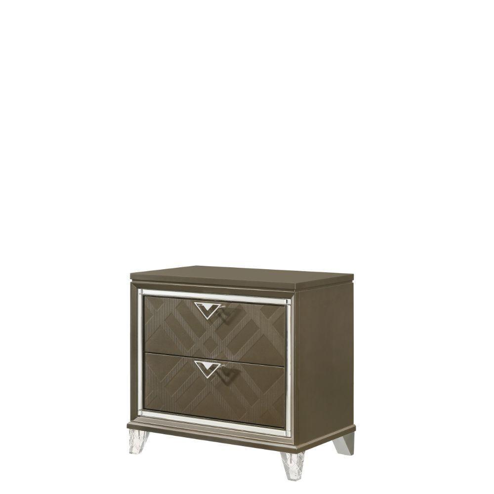ACME Skylar Nightstand, Dark Champagne FredCo